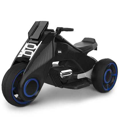 Rechargeable Kids Electric Motorcycle Tricycle With Button Controls