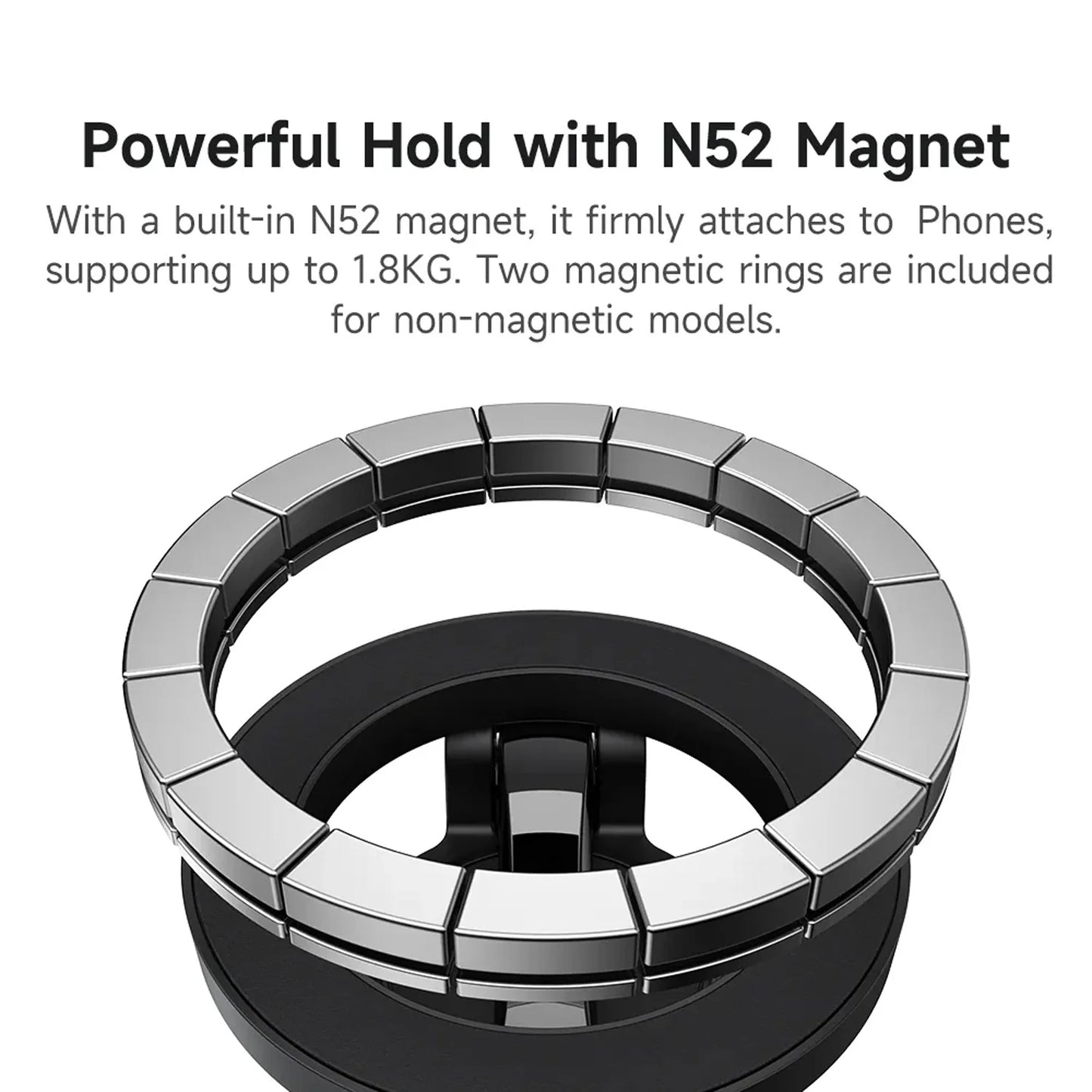 Universal Magnetic Travel Phone Holder Foldable Adjustable Mobile Phone Stand, Strong Magnetic Mount, Multi-Angle Rotation, Compact Portable Holder for Car, Desk, Travel & Home Use