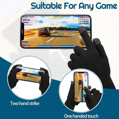 Gaming Cooler Fan & Finger Sleeve Combo Set – Wired Mobile Phone Cooling Fan with 3-Level Speed Adjustment, RGB LED Lights, USB Powered Smartphone Cooler with Anti-Sweat Gaming Gloves