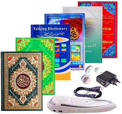 Electronic Quran Reader Pen, Electronic Reader Pen Word-by-Word Digital Rechargeable Holy Quran Recorder 25 Reciters and Languages 6 Books, Ramadan Gift for Kids Adults
