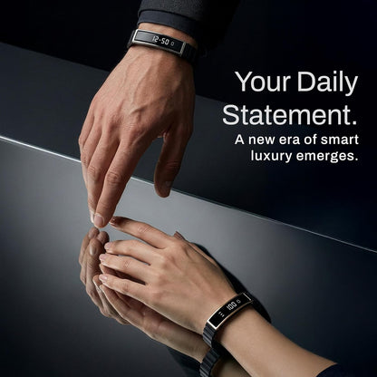 Smart Bracelet Fitness Tracker with Waterproof Heart Rate, Sleep Monitoring Bluetooth 5.3 Health Tracker Bracelet Designed for Ladies and Gents Black