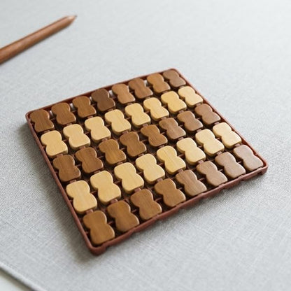 Pack of 6 Premium Bamboo Trivet Set – Professional Heat Protection & Anti-Slip Kitchen Hot Pads