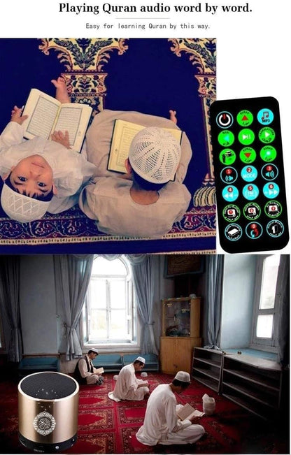 Remote Control Speaker Portable Quran Speaker MP3 Player 8GB TF FM Quran Koran Translator USB Rechargeable Speaker