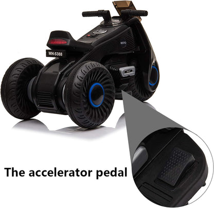 Rechargeable Kids Electric Motorcycle Tricycle With Button Controls