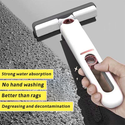 Lacoz Mini mop for Small Spaces, Portable Mini mop, Mini Portable mop, Suitable for Cleaning Kitchen, Bathroom, Table and Car Glass