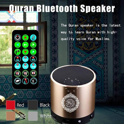 Remote Control Speaker Portable Quran Speaker MP3 Player 8GB TF FM Quran Koran Translator USB Rechargeable Speaker