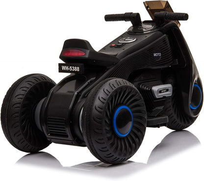 Rechargeable Kids Electric Motorcycle Tricycle With Button Controls