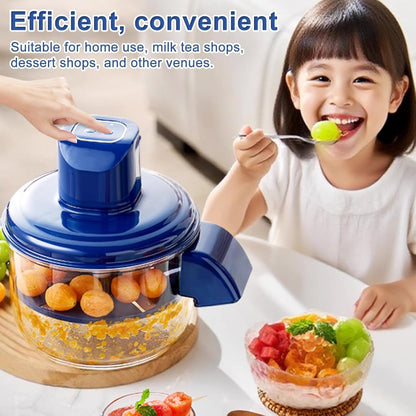Lacoz Rechargeable Automatic Grape Peeler Machine With 5-Blade Stainless Steel System 1300mAh Rechargeable Battery Small Commercial Fruit Skin Remover Tool for Cherry Tomatoes and Garlic
