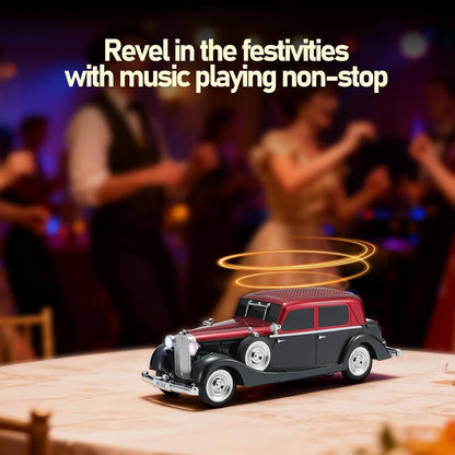 Lacoz Vintage Car Bluetooth Speaker Wireless Portable Retro Car Design Speaker with FM Radio, TF Card, USB, Handsfree Calling & TWS Support – 1500mAh Battery