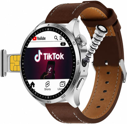 HainoTeko FG-8 5G Android Smart Watch with SIM Card Support, AMOLED Display, Download Any App, GPS, WiFi, Bluetooth Calling & Social Media Access