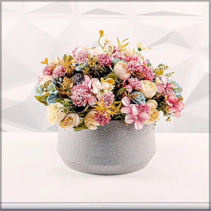 Modern Textured Plastic Plant Pot Durable & Stylish Decorative Planter for Indoor and Outdoor Use 