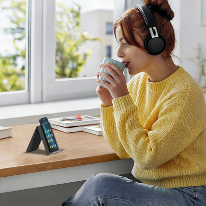 Flexible Silicone Phone Holder Stand, Foldable Multi-Angle Mobile & Tablet Stand, Portable Non-Slip Bendable Desktop Holder for Home, Office & Travel