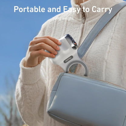 Fun Shot Magnetic Grip with Remote Control MagSafe Compatible Camera Grip for Smartphones Strong Dual-Sided Magnet Ergonomic Handle for Stable Photography & Video Shooting