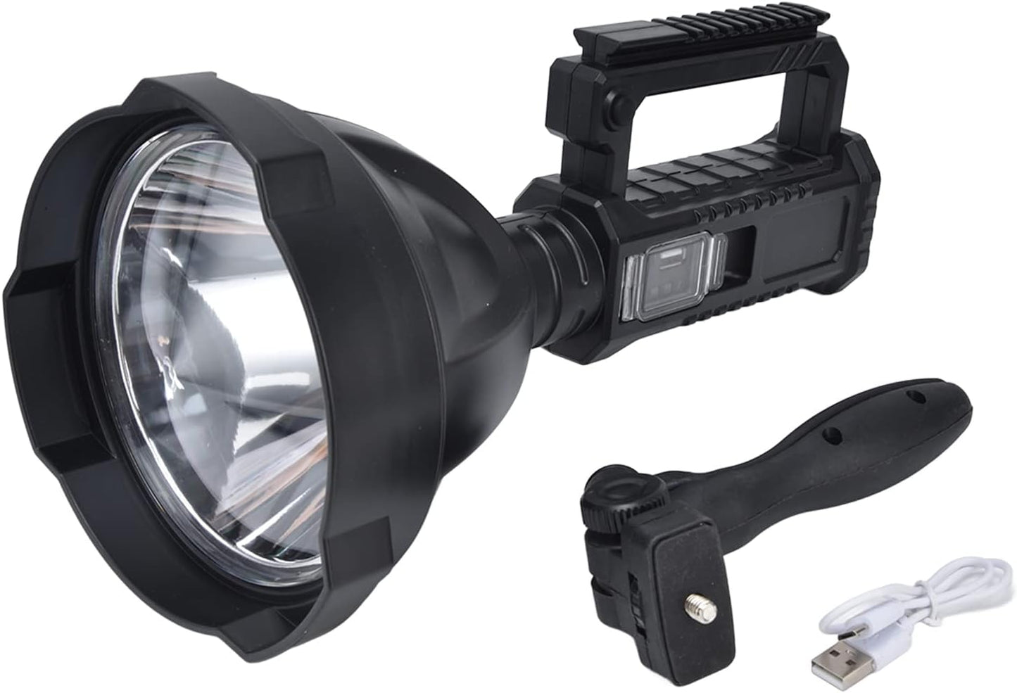 Lacoz Rechargeable Multifunctional Searchlight Handheld Super Bright Powerful Long Range LED Spot Light