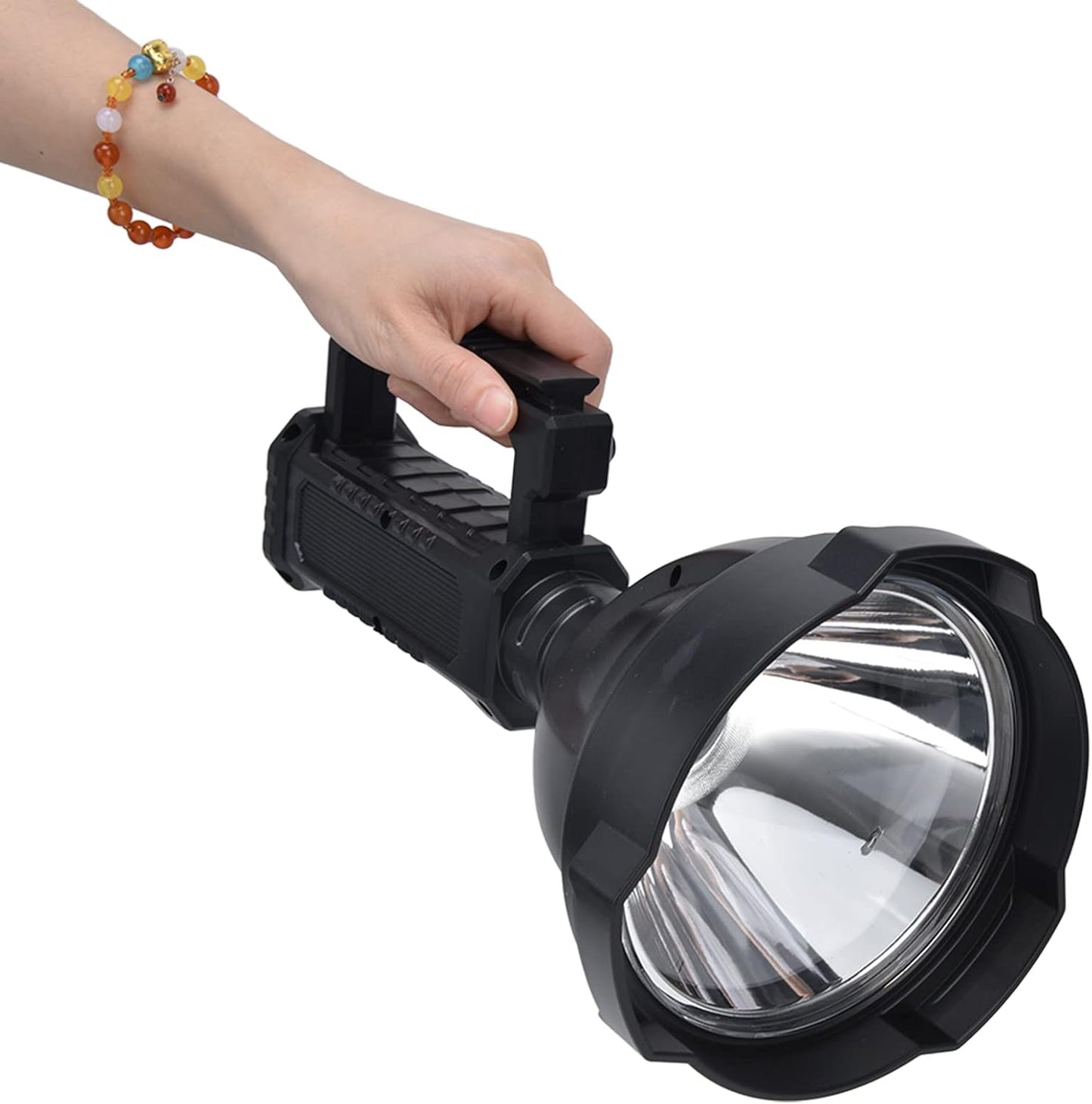 Lacoz Rechargeable Multifunctional Searchlight Handheld Super Bright Powerful Long Range LED Spot Light