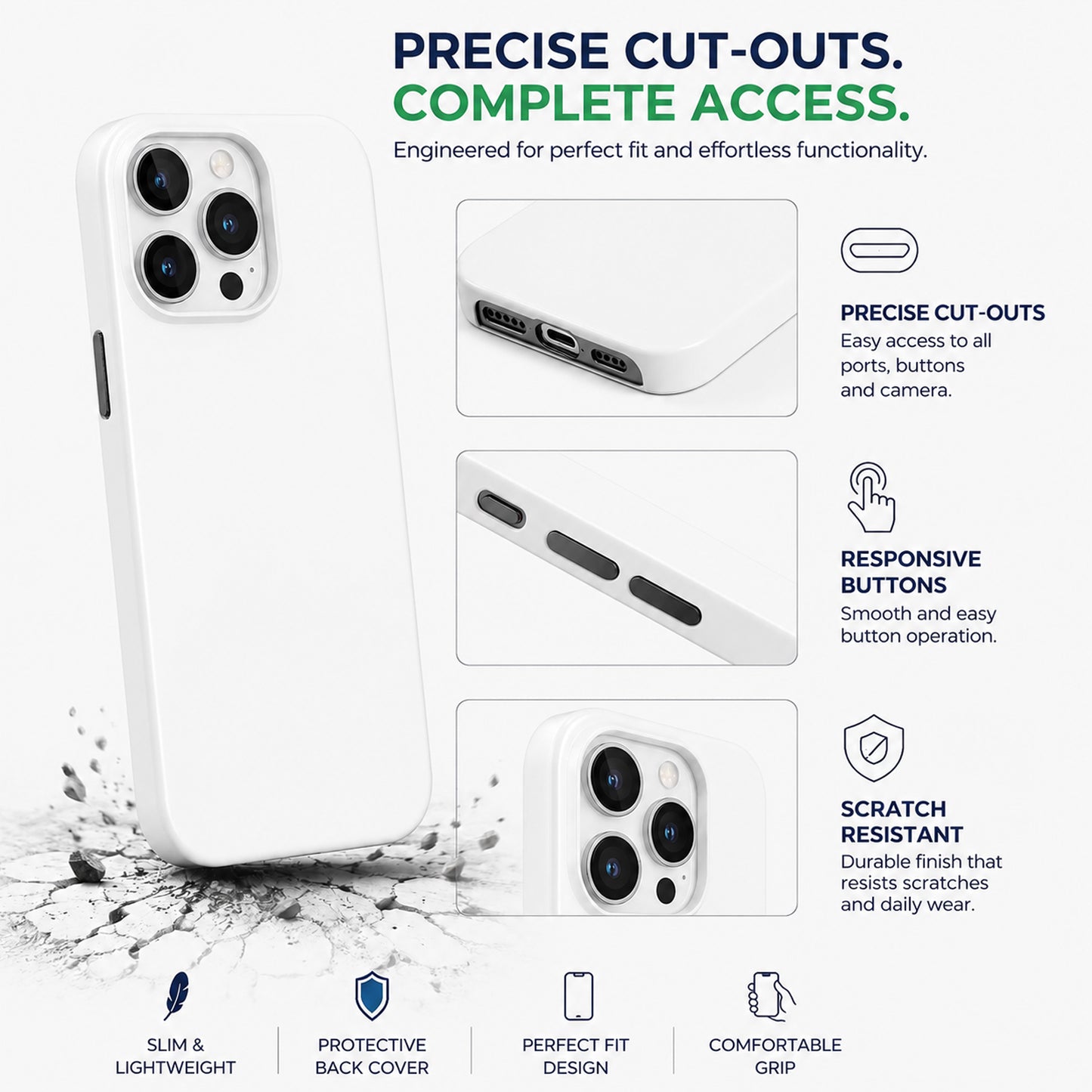 Lacoz Football Theme Neymar Jr Brazil Printed Slim Fit Anti-Scratch Back Case with Precision Cut-Outs and Comfortable Grip Shockproof Protective Cover Compatible With iPhone 16 Pro Max