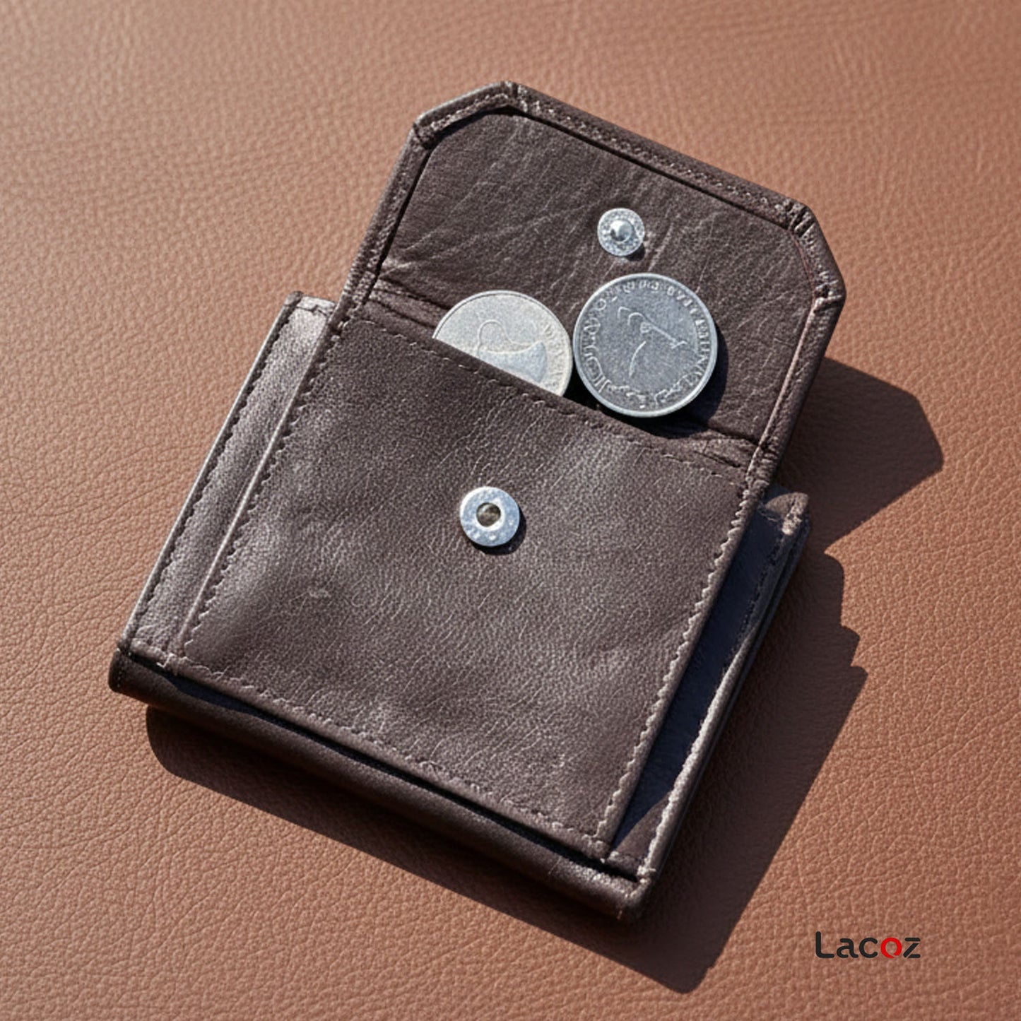 Lacoz Trifold Genuine Leather Wallet for Men