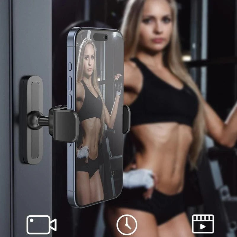 Lacoz Magnetic Gym Phone Mount, 360° Adjustable, Attaches to Any Metal Surface