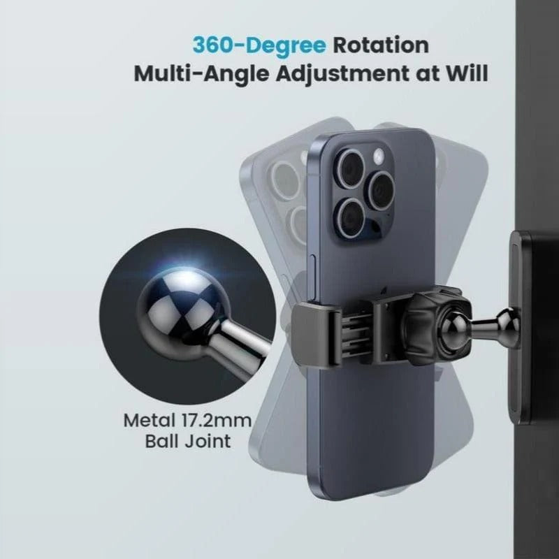 Lacoz Magnetic Gym Phone Mount, 360° Adjustable, Attaches to Any Metal Surface