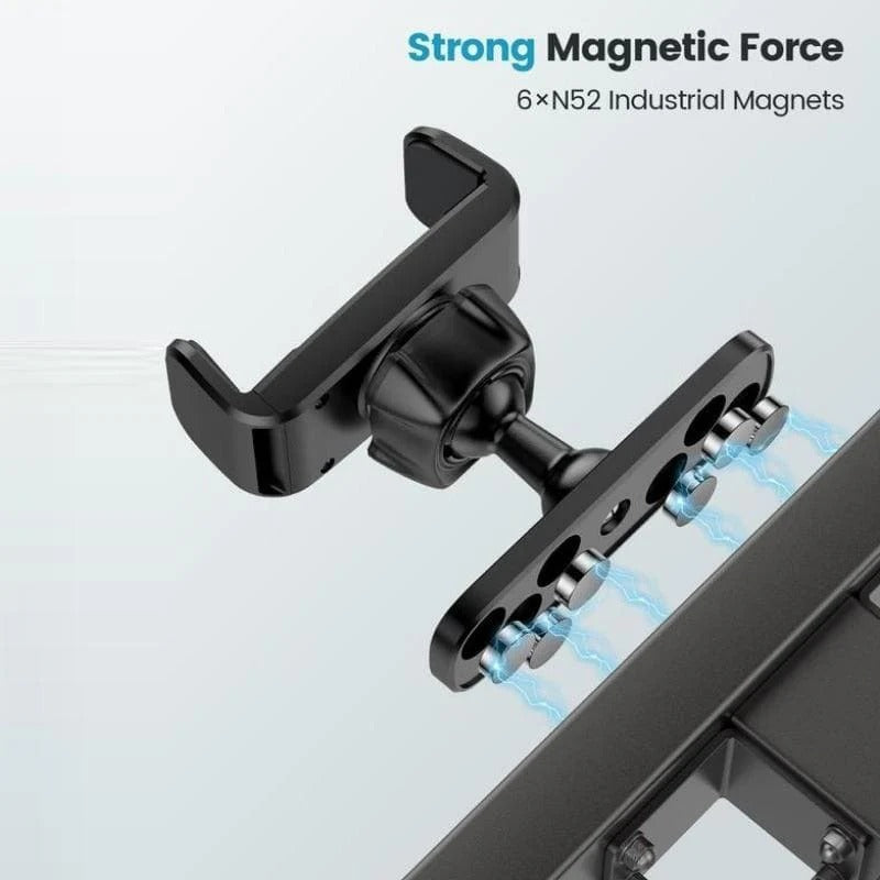 Lacoz Magnetic Gym Phone Mount, 360° Adjustable, Attaches to Any Metal Surface