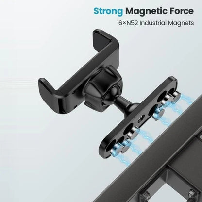 Lacoz Magnetic Gym Phone Mount, 360° Adjustable, Attaches to Any Metal Surface