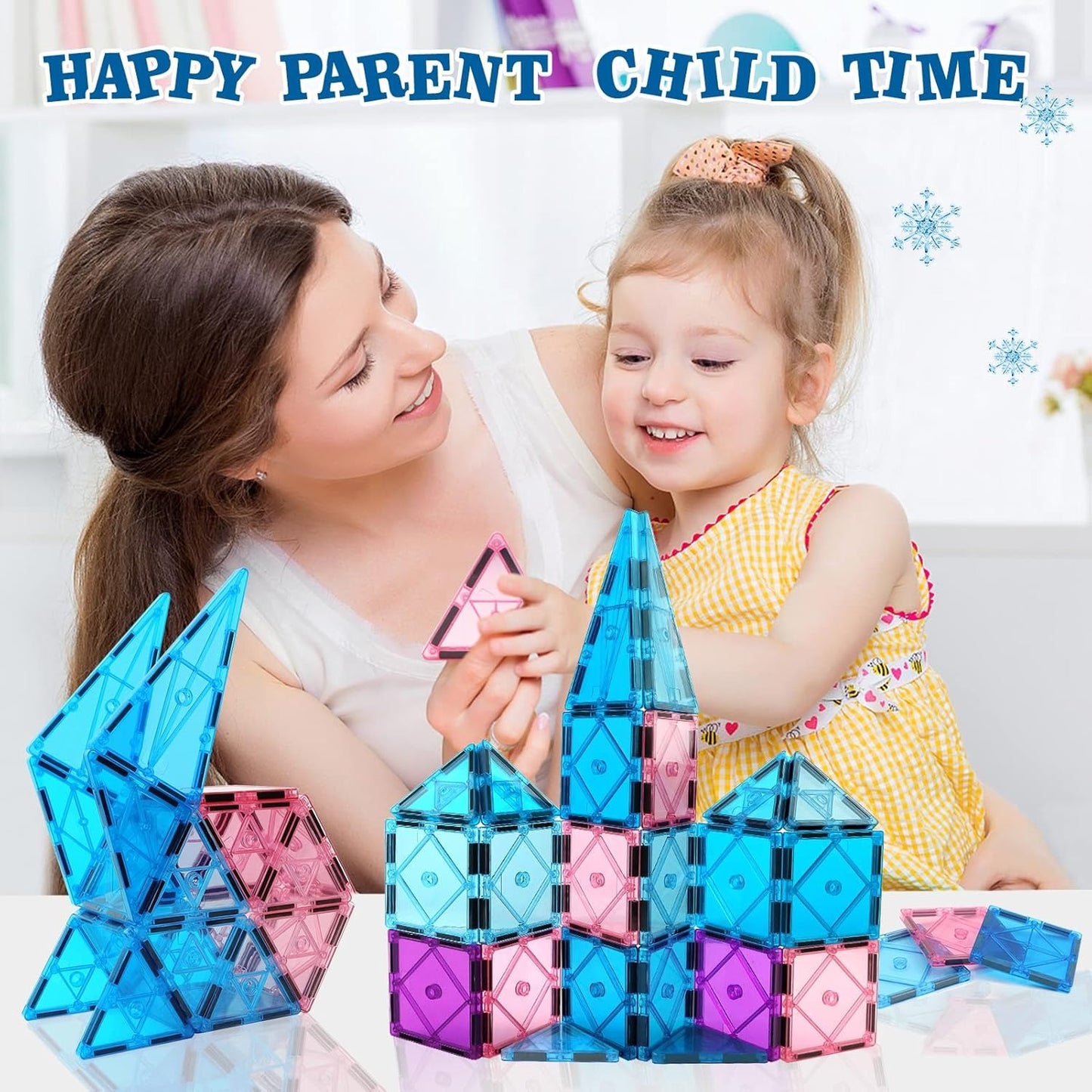 23 Piece Magnetic Castle Building Tiles Set for Kids Educational STEM Construction Toy Strong Magnet Blocks Creative Learning Puzzle Toy Safe ABS Plastic Building Toy for Boys and Girls