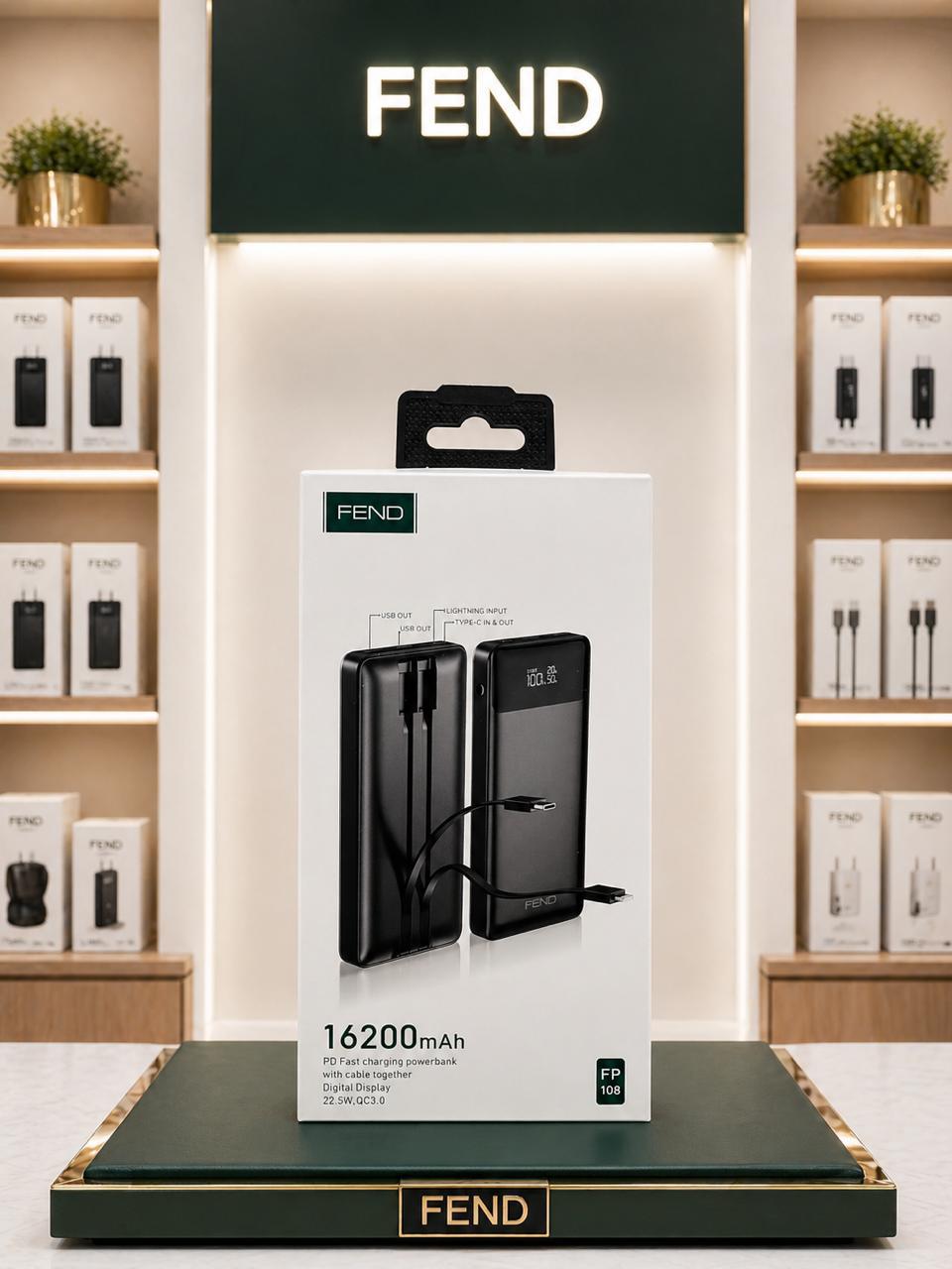Fend FP 108 16200 mAh 22.5W Fast Charging Power Bank with Digital Display
