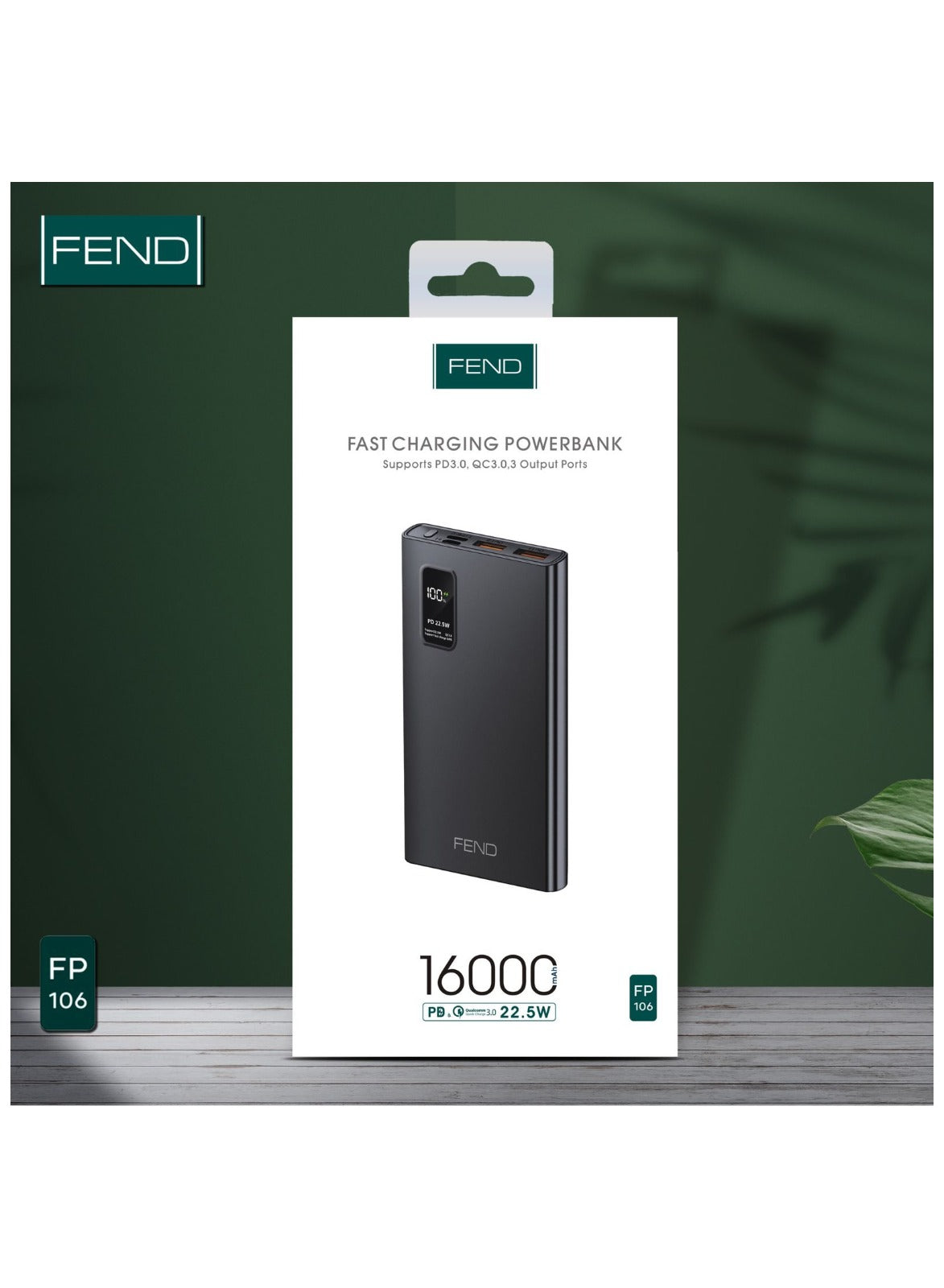 Fend FP106 16000 mAh 22.5W Fast Charging Power Bank