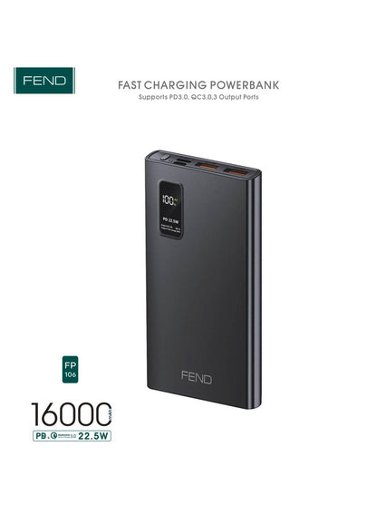 Fend FP106 16000 mAh 22.5W Fast Charging Power Bank