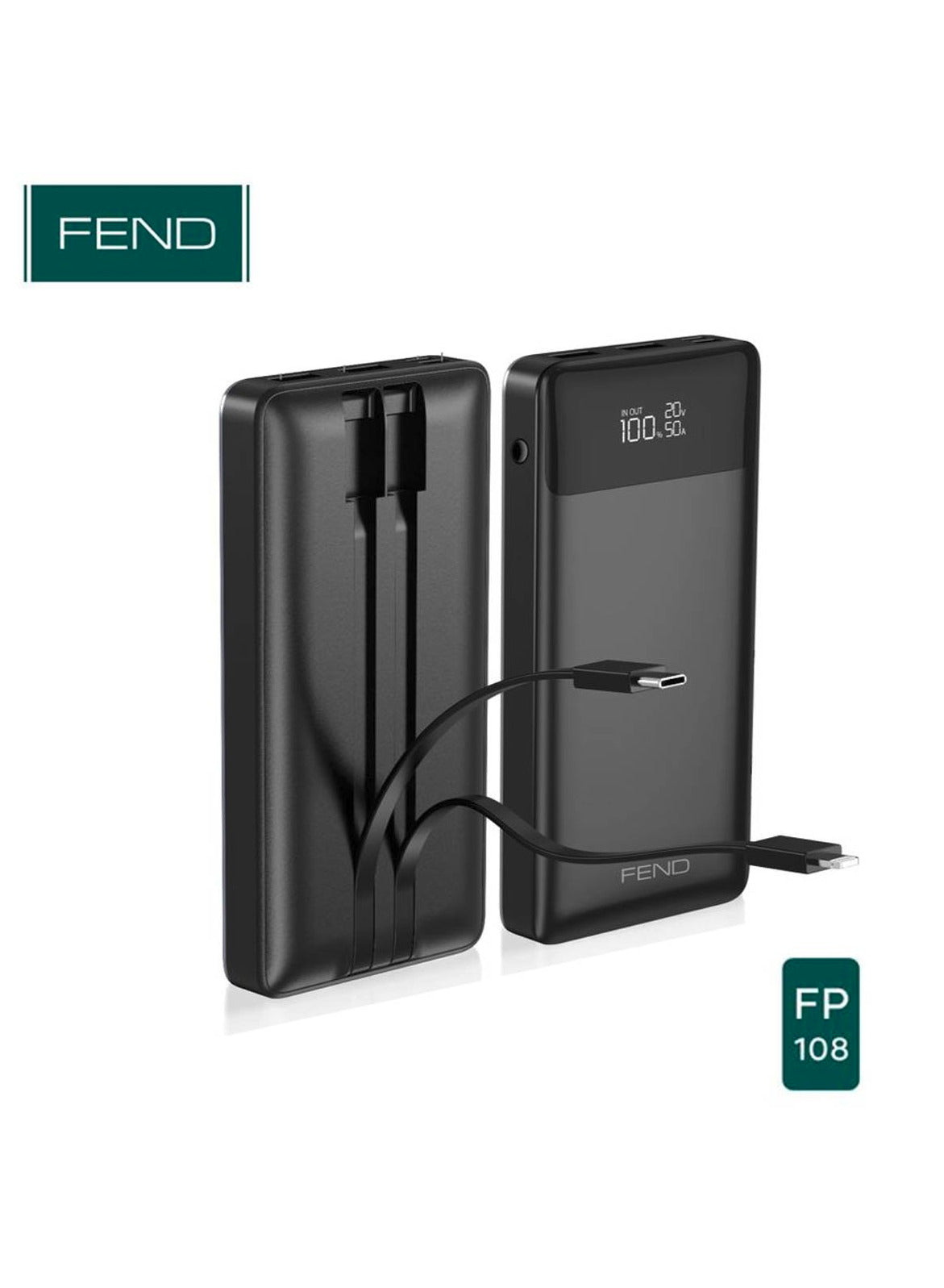 Fend FP 108 16200 mAh 22.5W Fast Charging Power Bank with Digital Display