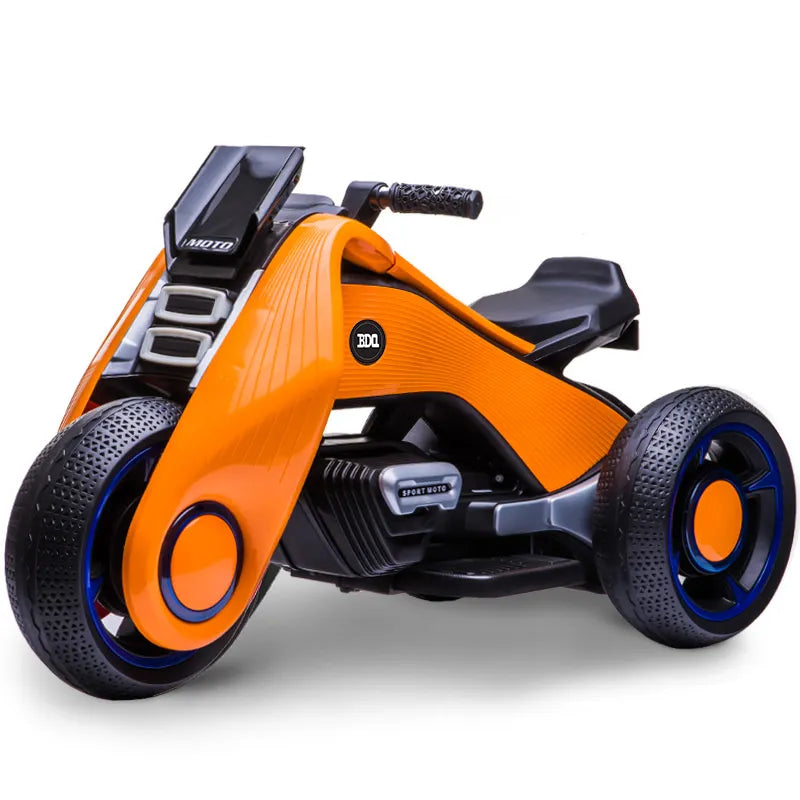 Rechargeable Kids Electric Motorcycle Tricycle With Button Controls