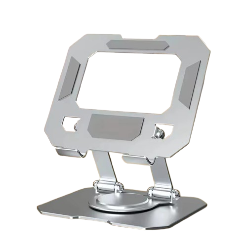 Lacoz Adjustable Tablet Stand with 360° Rotating Base, Ergonomic Foldable Portable Laptop Stand Holder, Compatible with Tablets and Phones