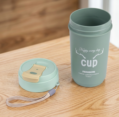 Lacoz Lunch Box Set with 500ML Cup BPA Free Food Container, Leakproof Bento with Spoon & Fork, Portable Snack Box for School, Travel & Picnic