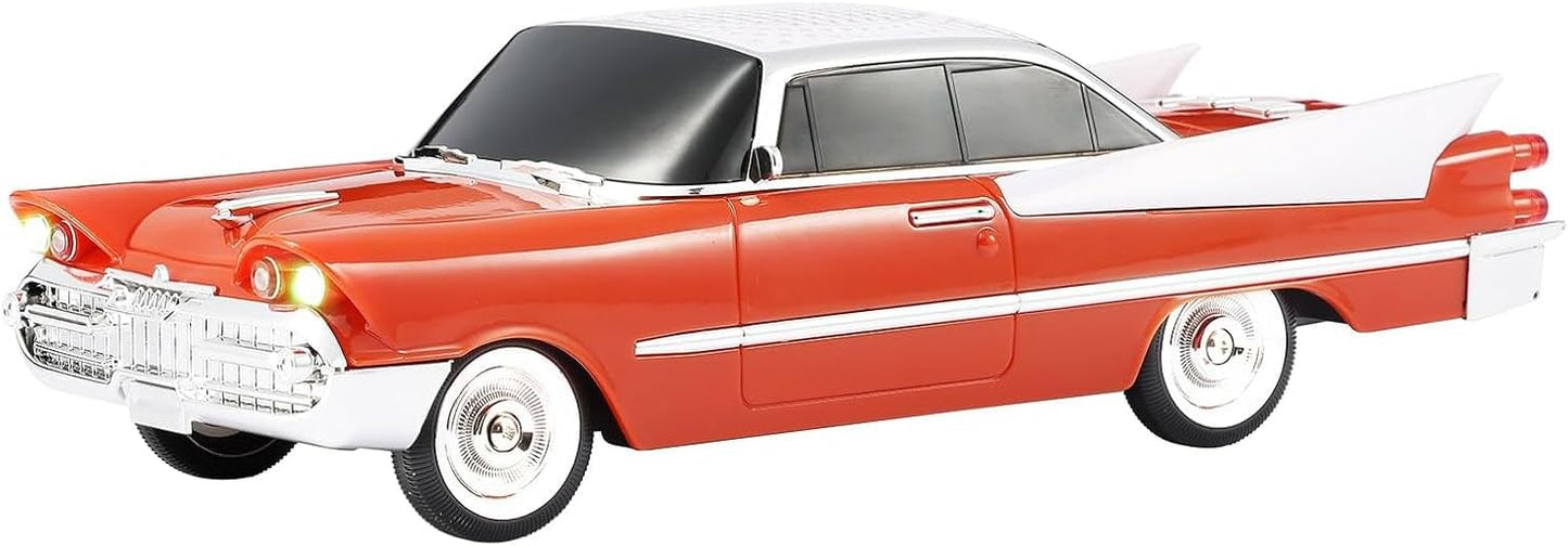 Lacoz Retro Classic Car Design Wireless Speaker with FM Radio, USB/TF Card, Hands-Free Calling, LED Lights, Rechargeable Portable Speaker