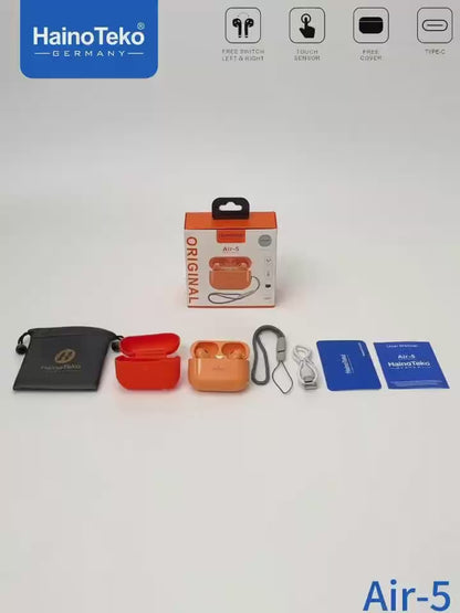 HainoTeko Air 5 Bluetooth Wireless Earphone Pro 2 Design For iPhones
