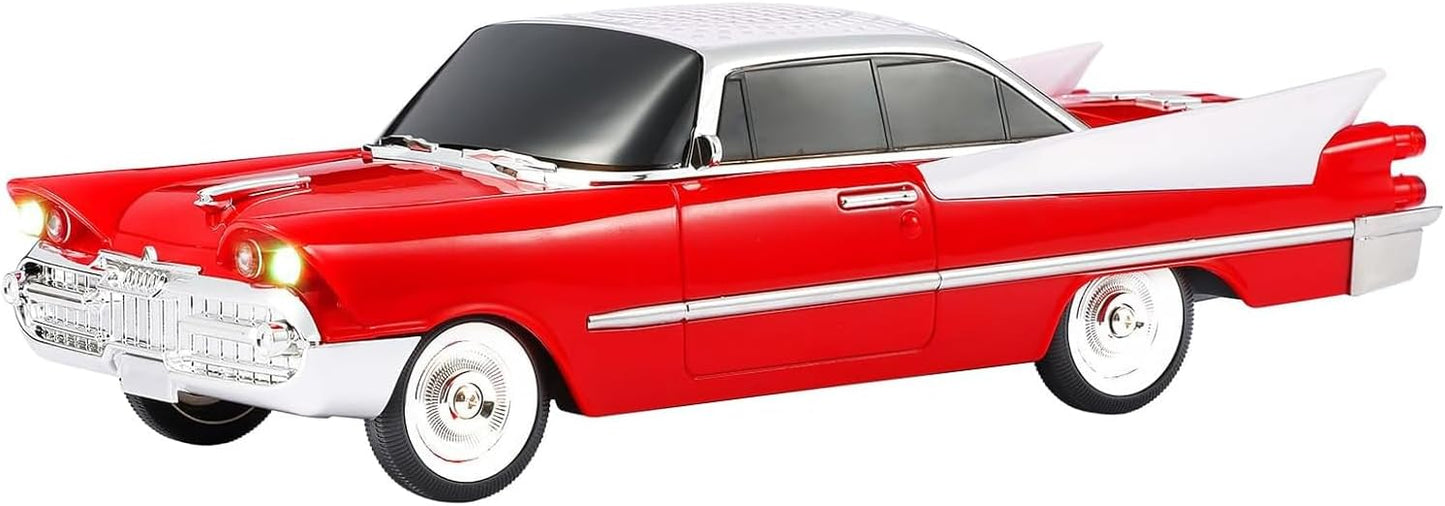 Lacoz Retro Classic Car Design Wireless Speaker with FM Radio, USB/TF Card, Hands-Free Calling, LED Lights, Rechargeable Portable Speaker